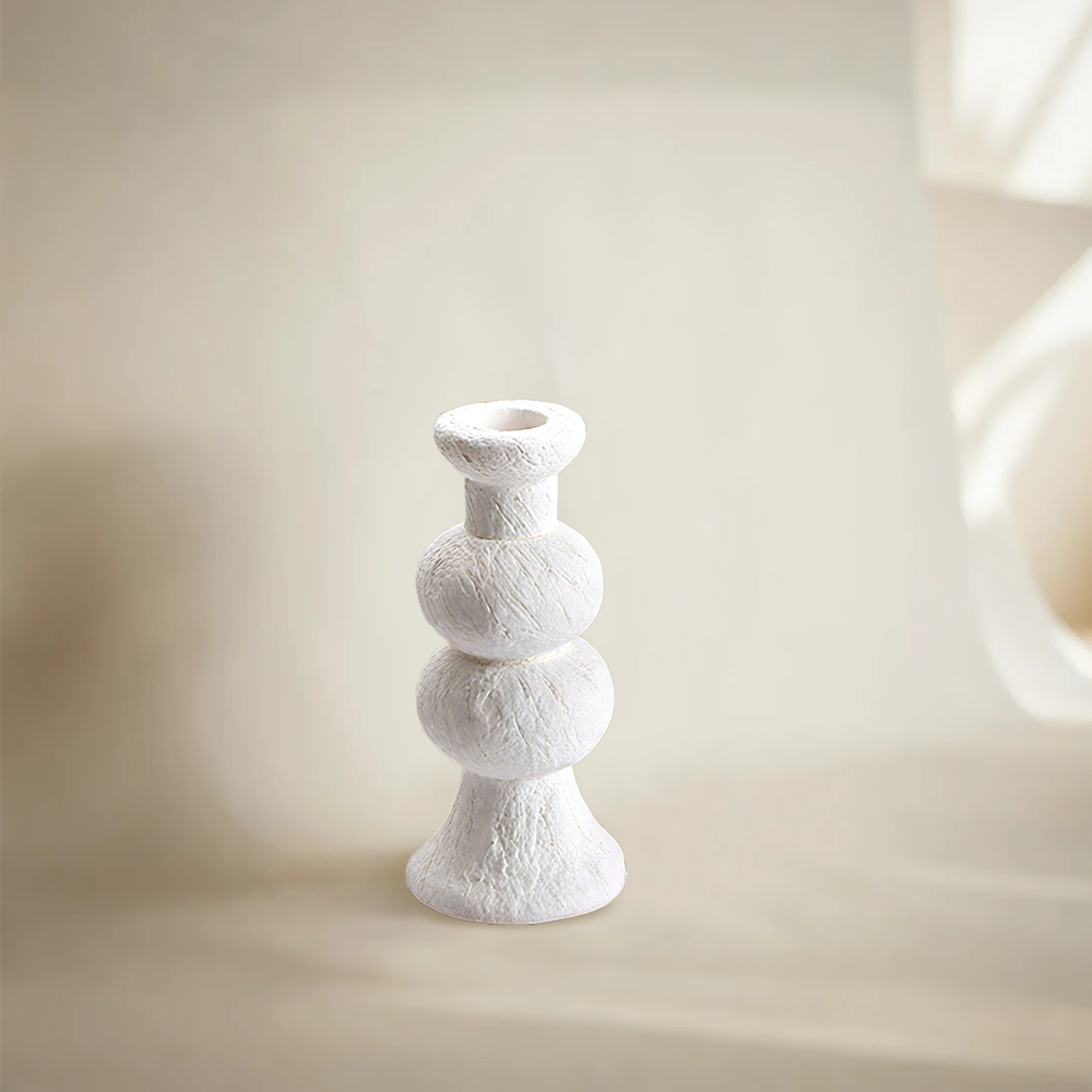 Handmade Vintage Ceramic Vase and Candle Holder