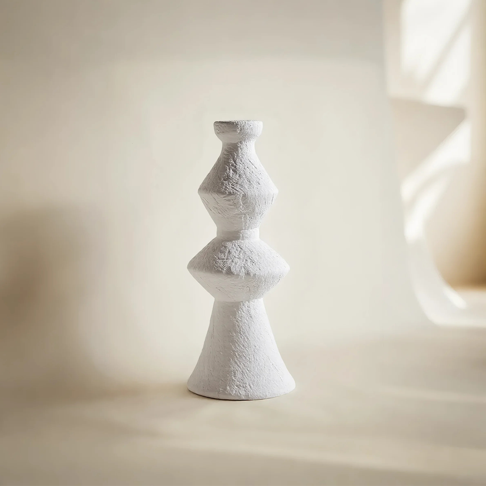 Handmade Vintage Ceramic Vase and Candle Holder