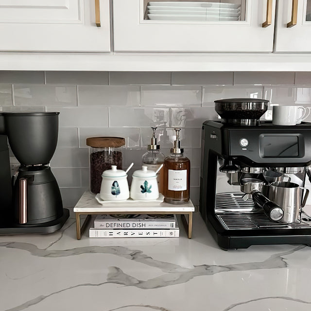 3 piece plant ceramic seasoning jar set on the counter