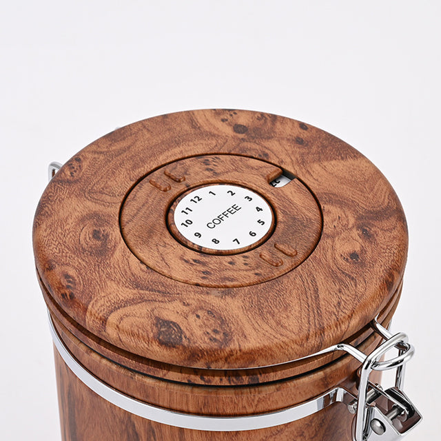 304 stainless steel brown cylinder storage jar details