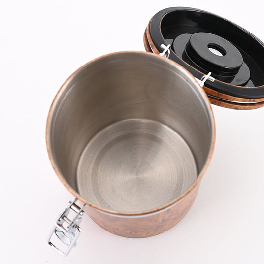 304 stainless steel brown cylinder storage jar details