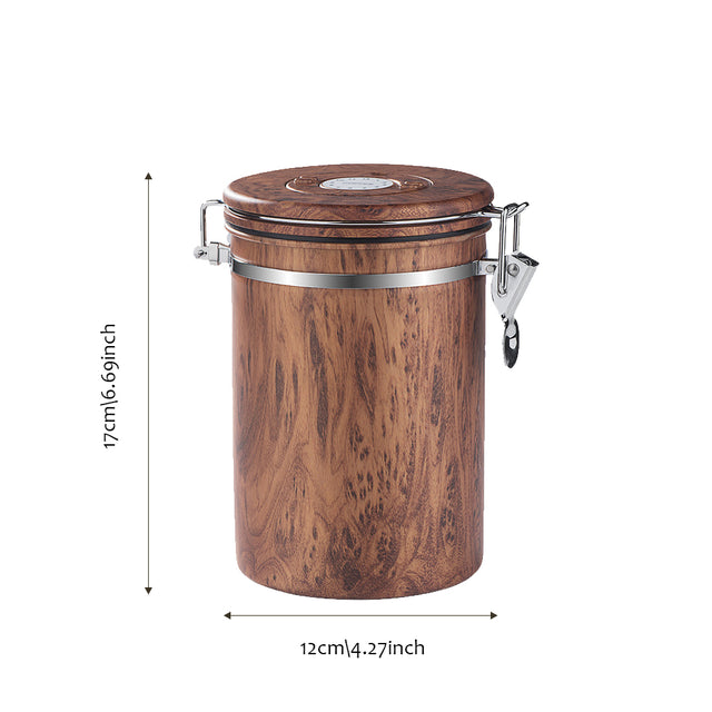 304 stainless steel brown cylinder storage jar size chart