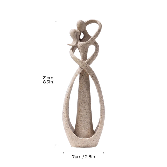 Abstract Couple Sculpture With Size Markings