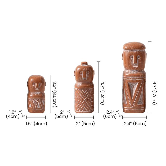 Abstract Figure Set With Size Markings