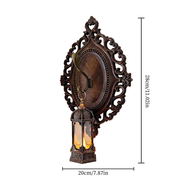 Antique Style Wooden Wall Art Classic French Wood Carving Decor Size Chart 090807