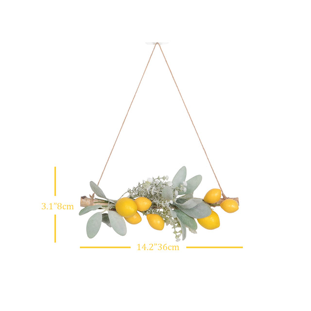 Artificial Hanging Lemon Branch sizechart
