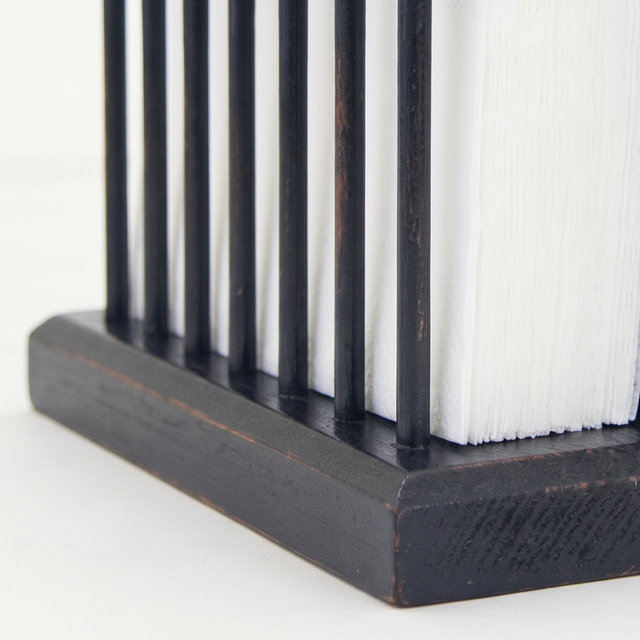 Black Wooden Base And Side Detail