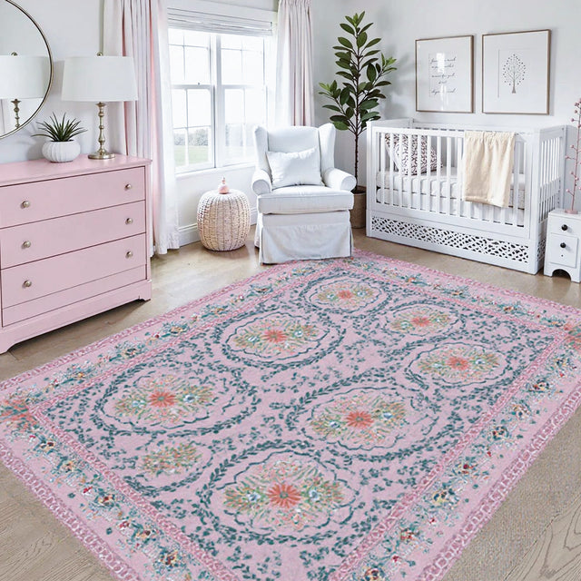 Bohemian Style Washable Rug Plush Faux Wool Carpet Besides The Wingback Chair 090527