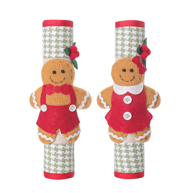 Christmas Gingerbread Man Handle Covers Set Details 2 081440