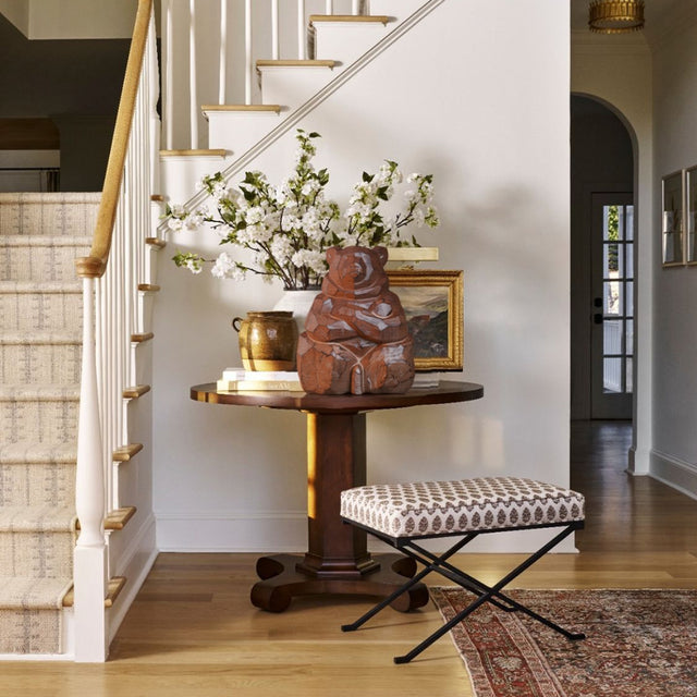 Collector Edition Hokkaido Craftsmanship Entryway Decorative Ornament - Guardian Bear Wood Carving on the Table