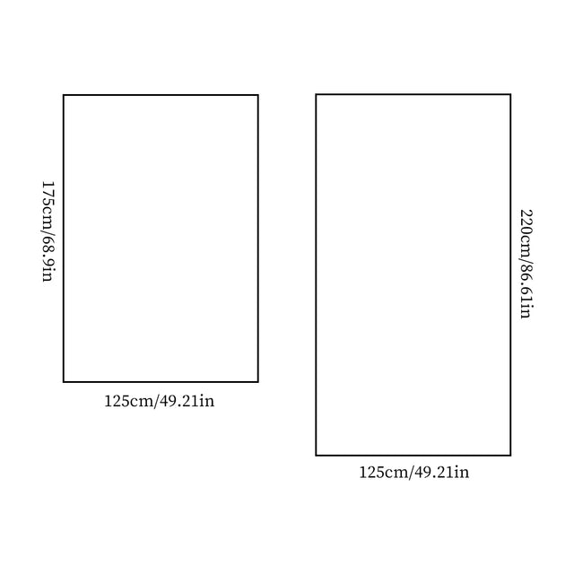 Comfortable Premium Textured Knit Blanket Khaki Size Chart