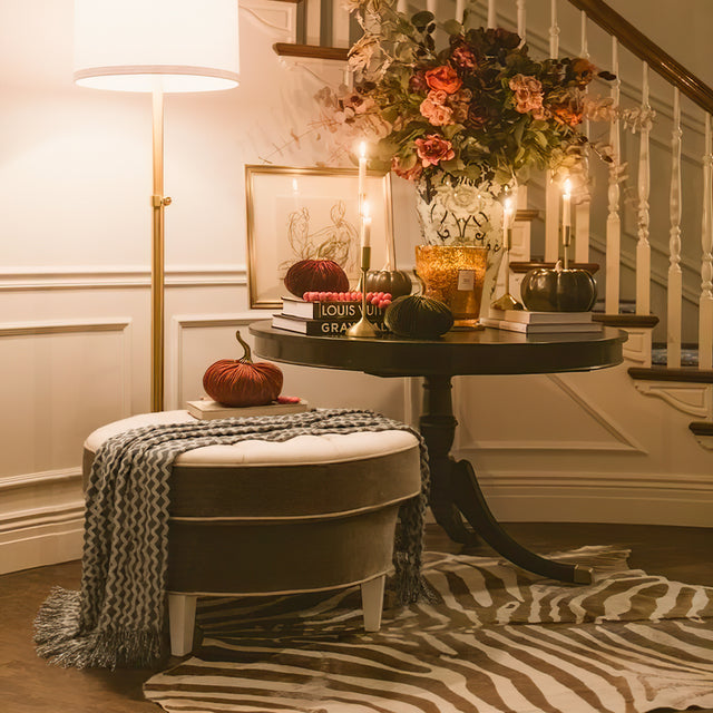 Comfortable Premium Textured Knit Blanket Navy Blue on the Chair