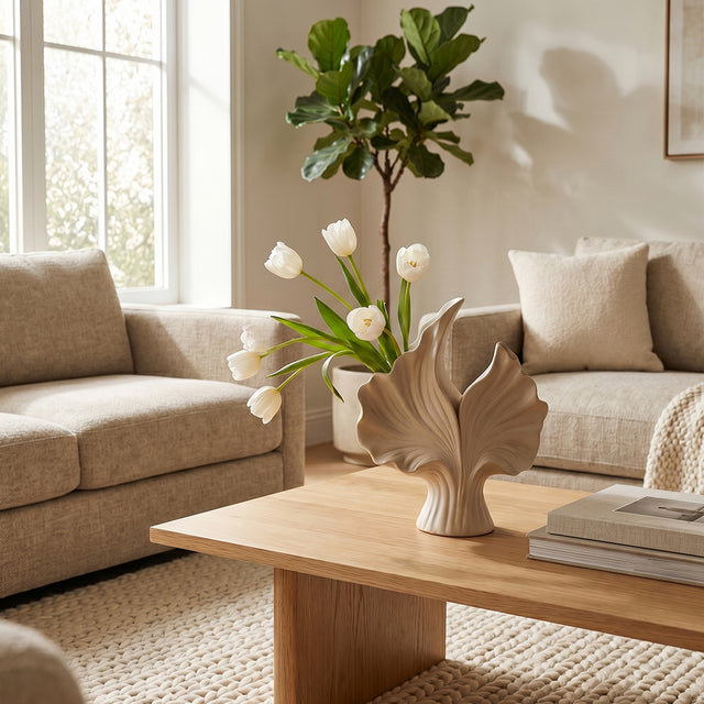 Creative vase on coffee table