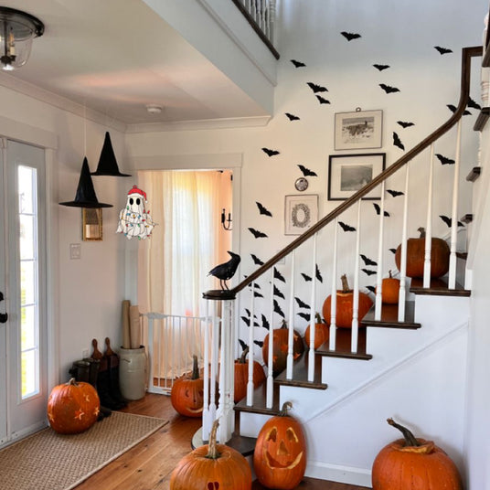 Cute Halloween Ghost Acrylic Home Hanging Decor On The Roof 081123