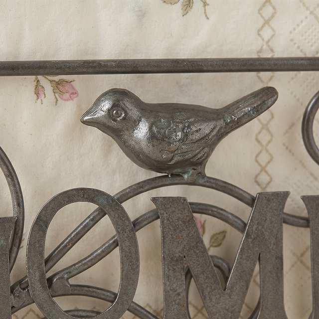 Dark Bronze Bird Figurine Close Up