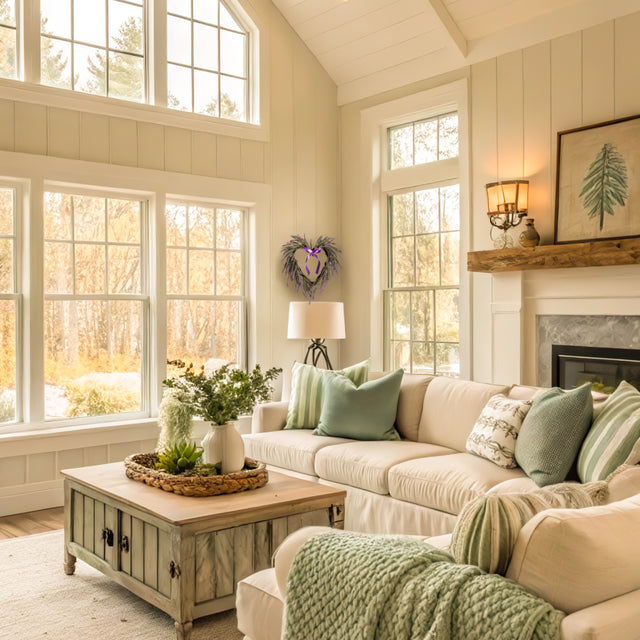 Decorative Heart Lavender Wreath Wall Door Hanger Indoor