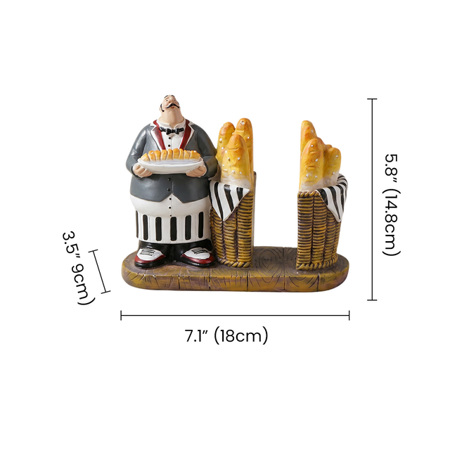 Dimension marked waiter table decor