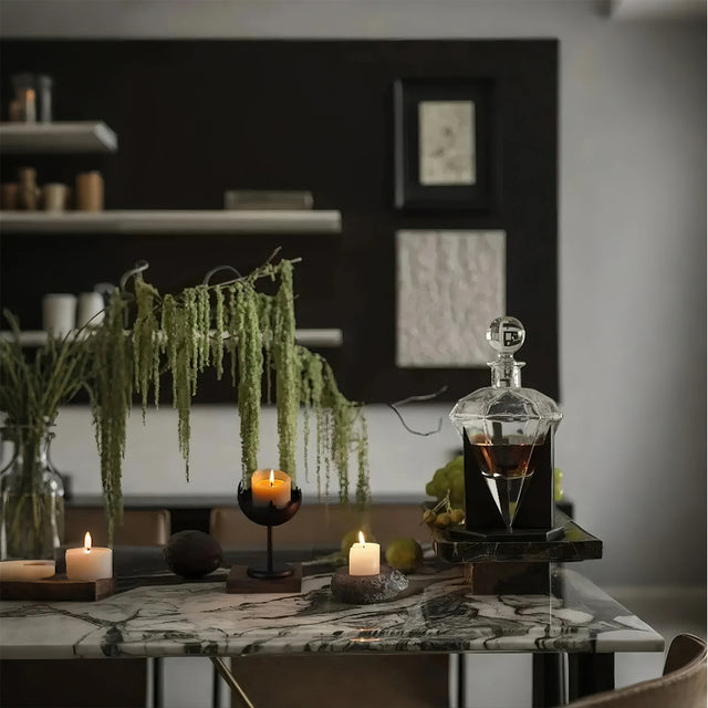 European-vintage-iron-thin-stem-candle-holder-scene-06064