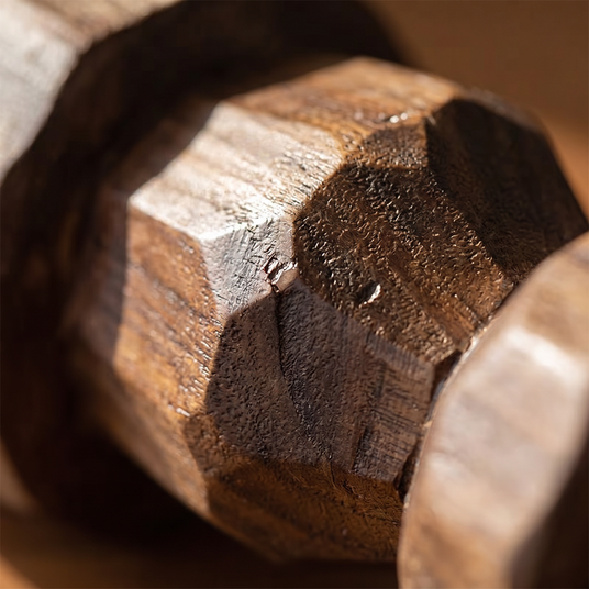 Faceted Wood Surface Texture Detail