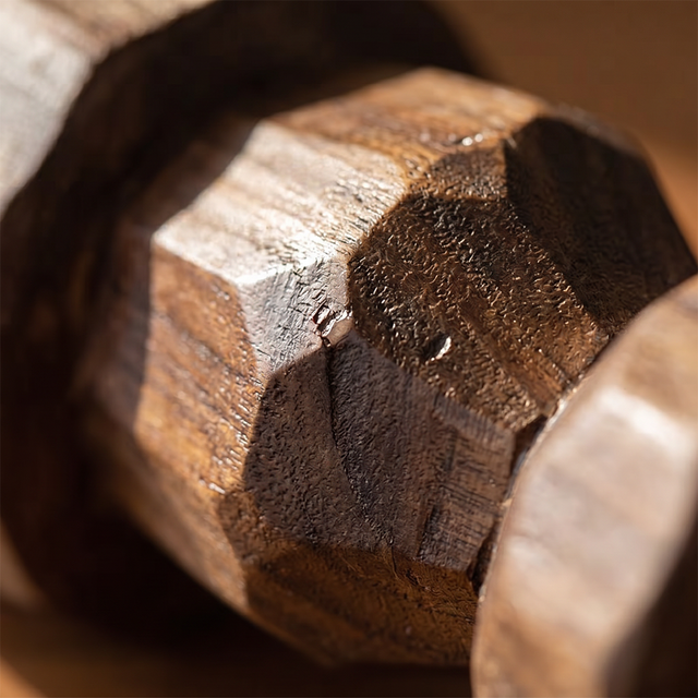 Faceted Wood Surface Texture Detail