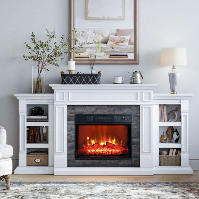 Felt Fabric Wooden Handle Desktop Organizer Basket on the Shelf