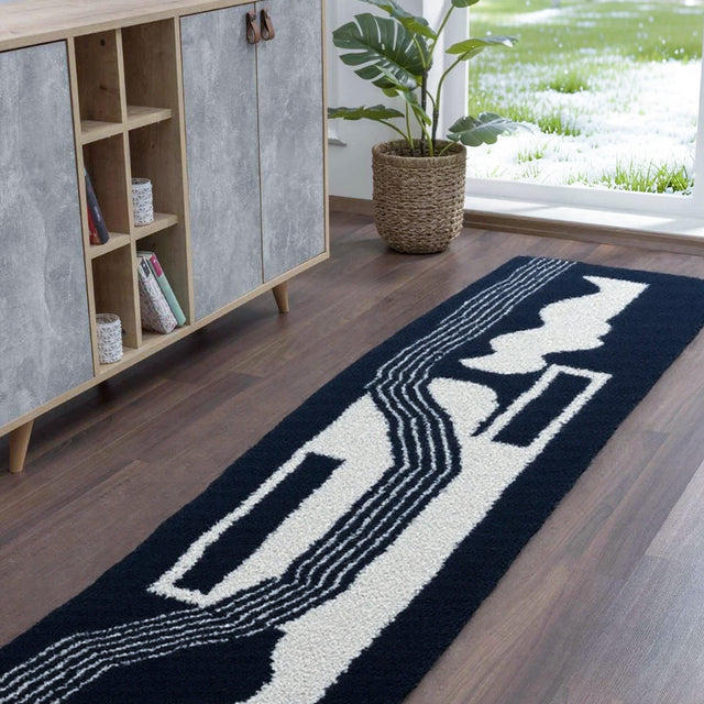 Flocked Velvet Rug Foldable Machine Washable Carpet Besides The Console Table 090431