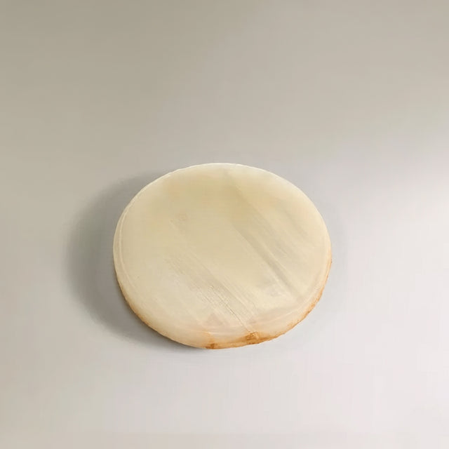French Vintage Luxury-Style Natural Round Marble Tray