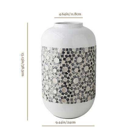 French-style-natural-shell-dry-flower-vase-size-0607