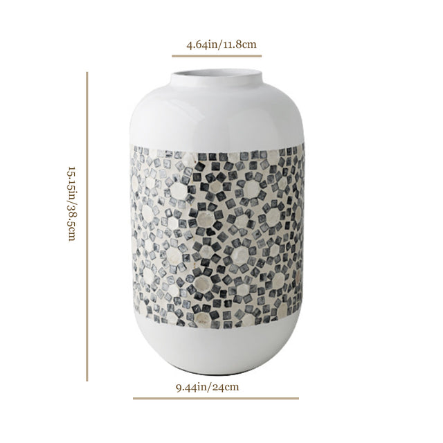 French-style-natural-shell-dry-flower-vase-size-0607