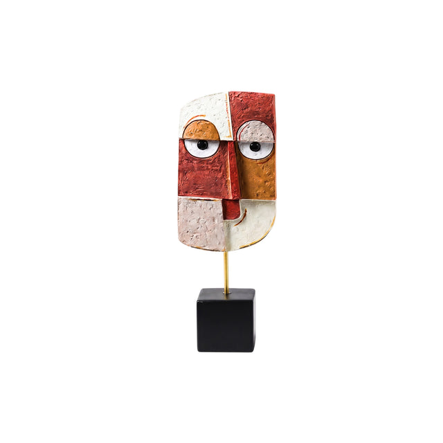 Geometric Abstract Face Resin Sculpture