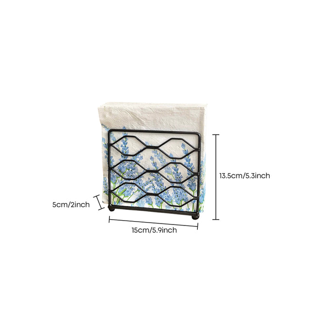 Geometric Napkin Holder With Size Markings