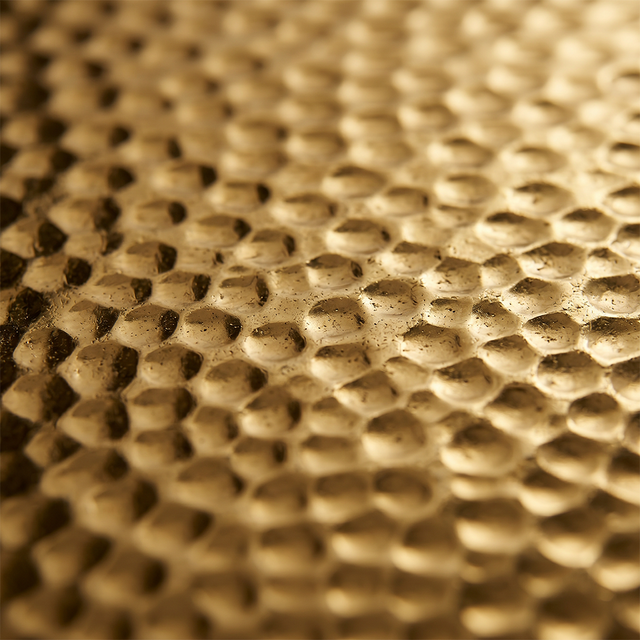 Gold Hammered Texture Close Up Detail