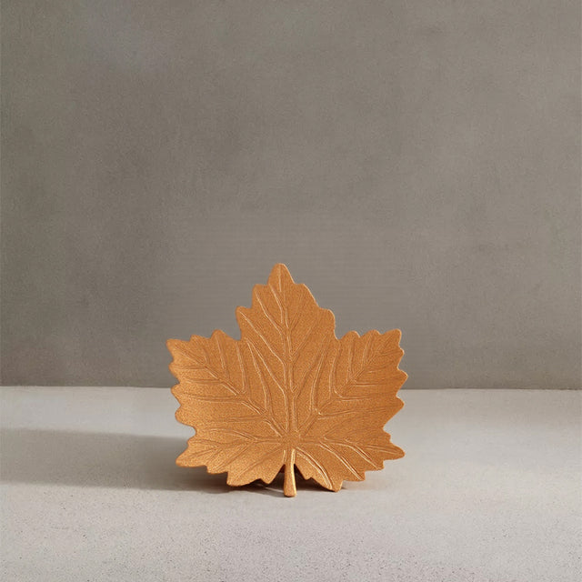 Gold Maple Leaf Resin Tray, Muti-Functional Jewelry Holder