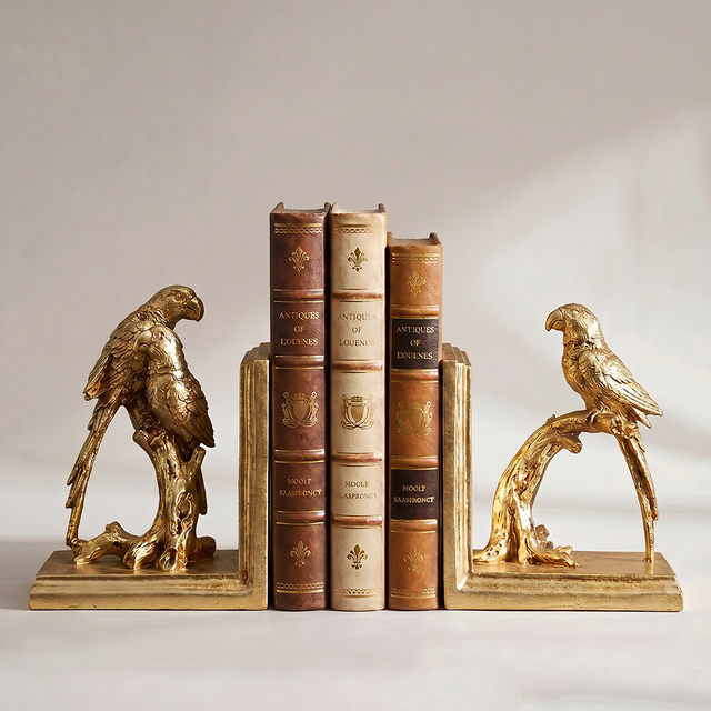 Golden eagle bookends set