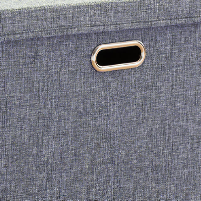 Gray Foldable PP Storage Bins Washable Organizer Box with Lid Details 3 0905262