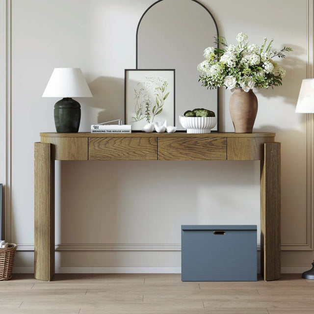 Gray Foldable PP Storage Bins Washable Organizer Box with Lid Under The Wood Console Table 0905262