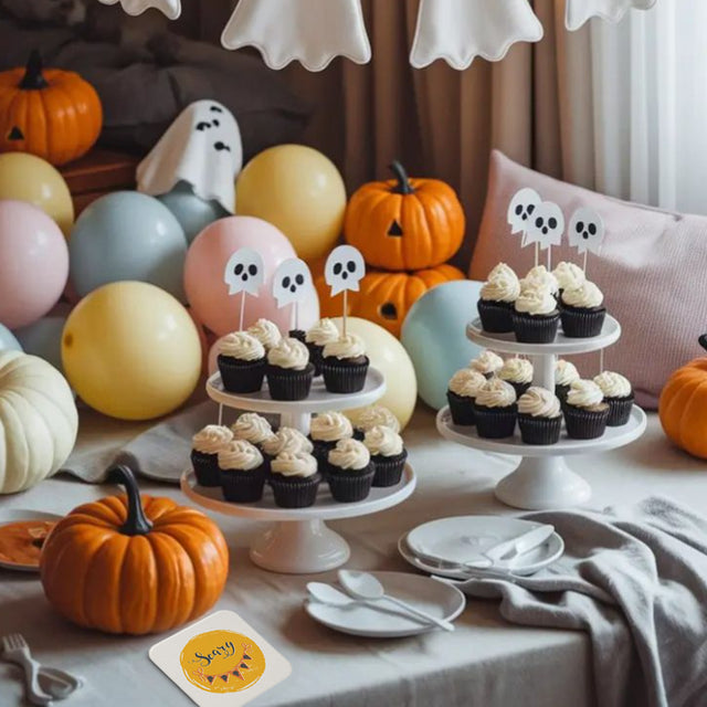 Halloween Creative Diatomite Absorbent Coasters For Drink In The Party 080733