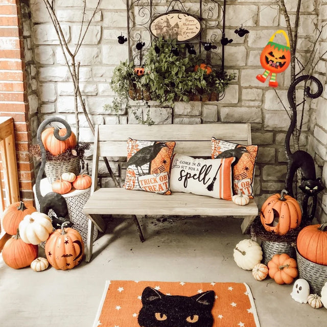 Halloween Creative Pumpkin Candy Treat Handbag Right To The Flower Basket 080829