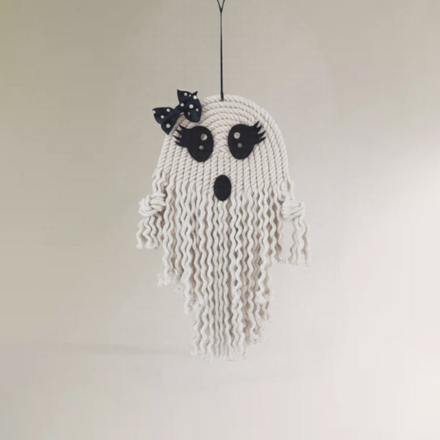 Halloween Knit Hand-Made Cute Ghost Hanging Decor 080831