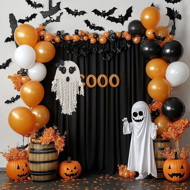 Halloween Knit Hand-Made Cute Ghost Hanging Decor On The Balloon Arch 080831