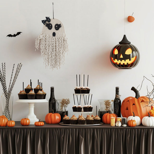 Halloween Knit Hand-Made Cute Ghost Hanging Decor On The Wall 080831