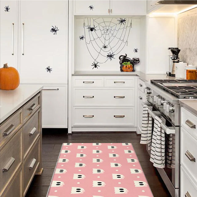 Halloween Pink Ghost Crystal Velvet Kitchen One In The Kitchen 081225