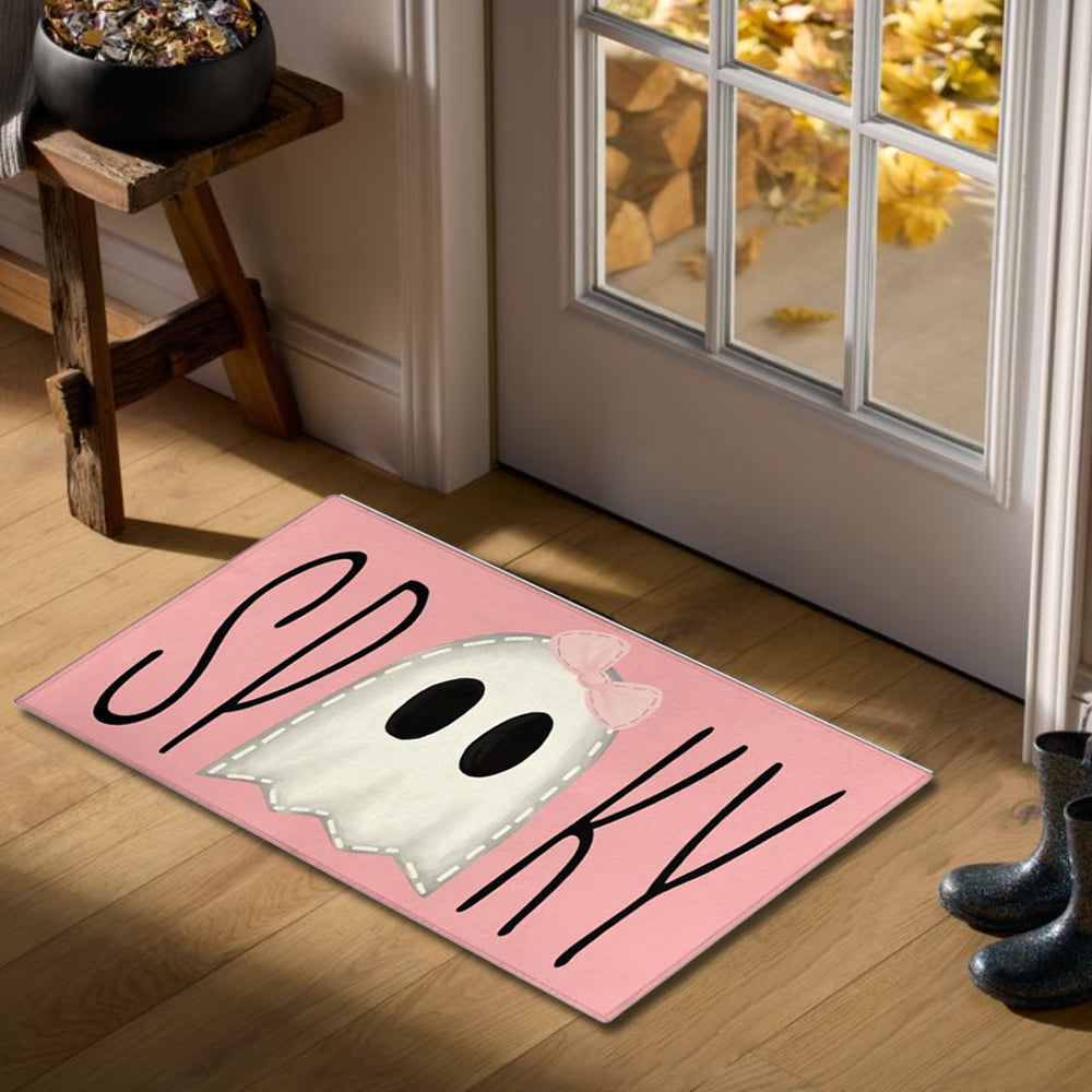 Halloween Pink Ghost Crystal Velvet Kitchen One Inside The Door 081225