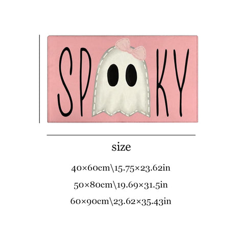 Halloween Pink Ghost Crystal Velvet Kitchen Size Chart 1 081225
