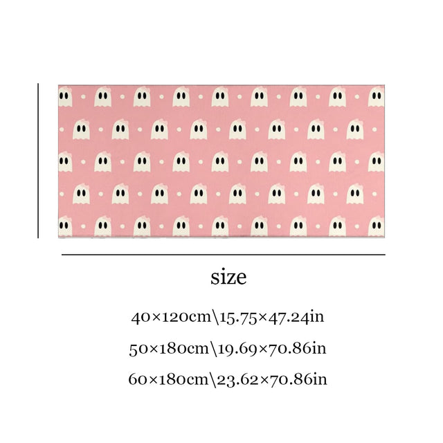 Halloween Pink Ghost Crystal Velvet Kitchen Size Chart 2 081225