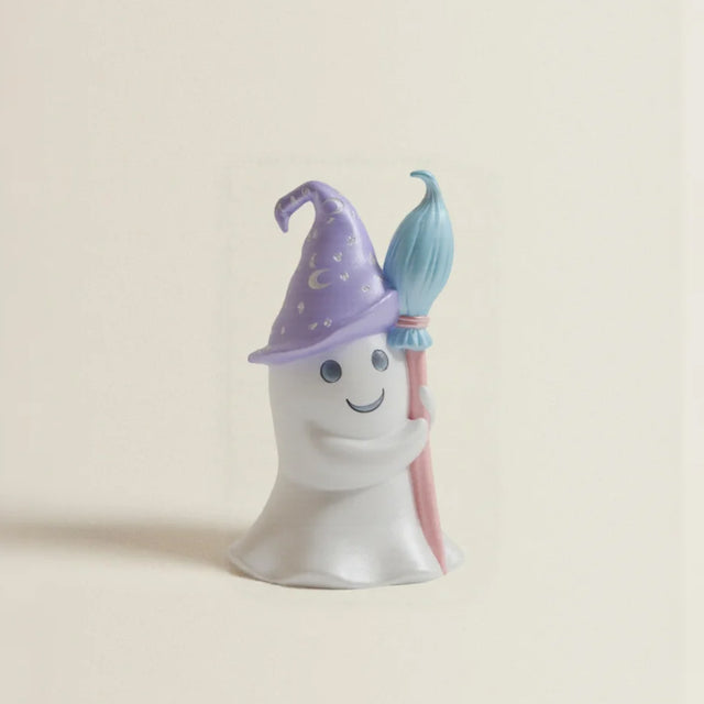 Halloween Resin Ghost with Broom Decorative Ornament 081204