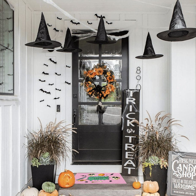 Halloween Skull Door Mat Kitchen Bathroom Mat Outside The Black Door 081227