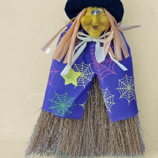 Halloween Witch Ornament Broom Shaped Decor Random Delivery Details 3 080809