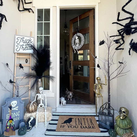 Halloween Witch Ornament Broom Shaped Decor Random Delivery In Front Of The Tomb Decoration 080809