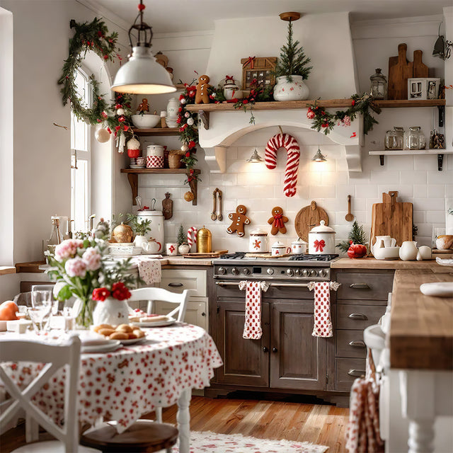 Hand Made Brass Carved Storage Jars Set On The Cooking Bench 081336